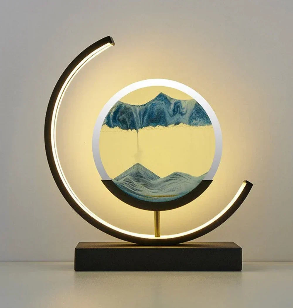 Harmony Sand Landscape Lamp - Serenova-Black/Blue-Nora Luxe