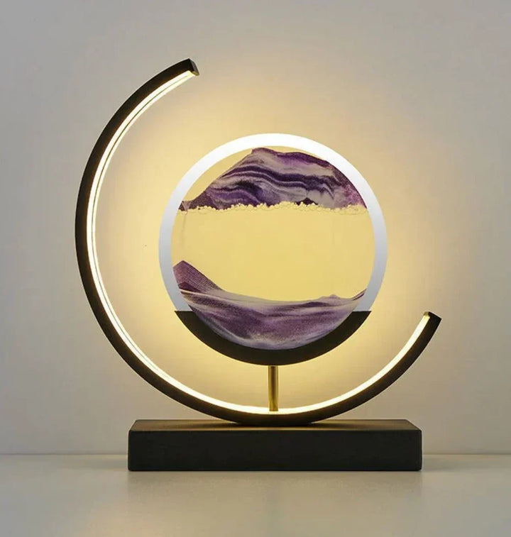 Harmony Sand Landscape Lamp - Serenova-Black/Purple-Nora Luxe
