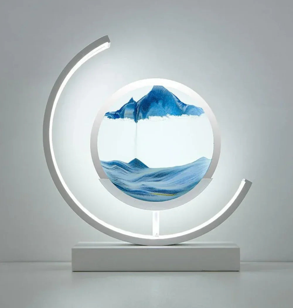 Harmony Sand Landscape Lamp - Serenova-White/Blue-Nora Luxe