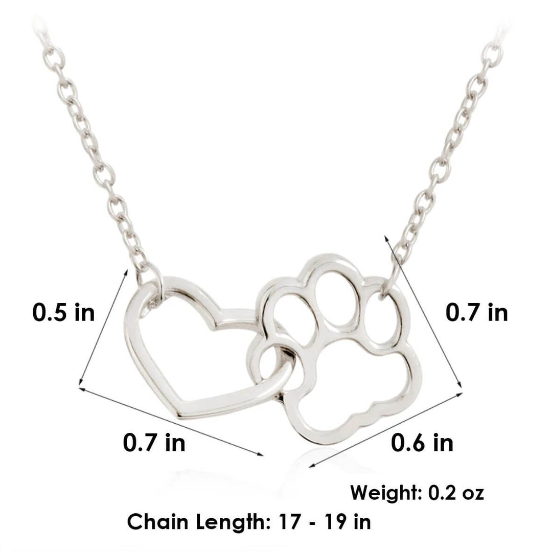 Heartwarming Necklace for Animal Lovers - PawHeart-Gold-Nora Luxe