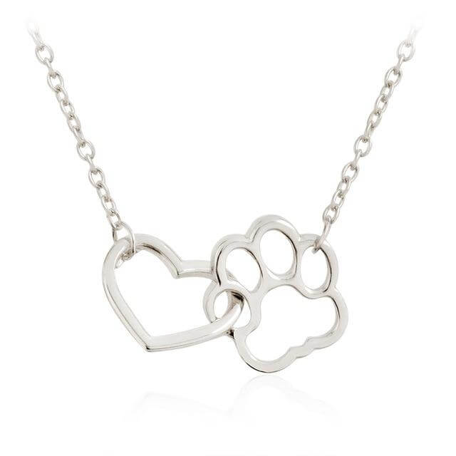 Heartwarming Necklace for Animal Lovers - PawHeart-Silver-Nora Luxe