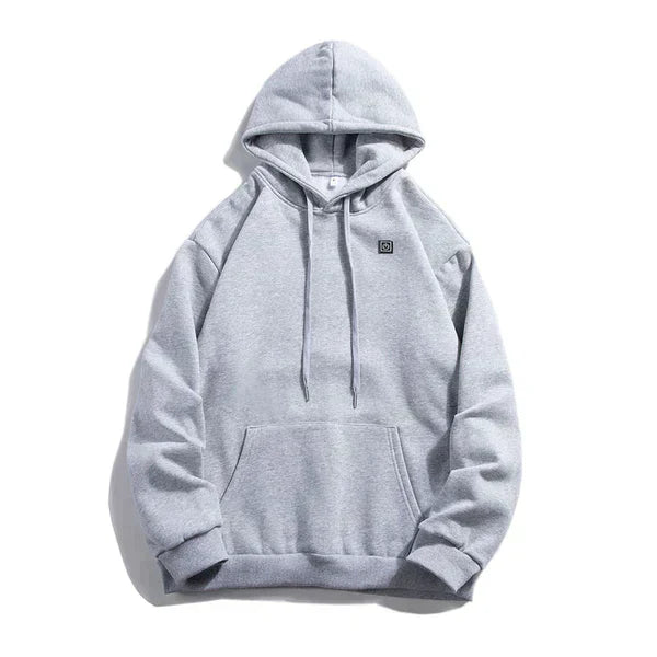 Heated Unisex Hoodie - ThermaHoodie-Gray-S-Nora Luxe