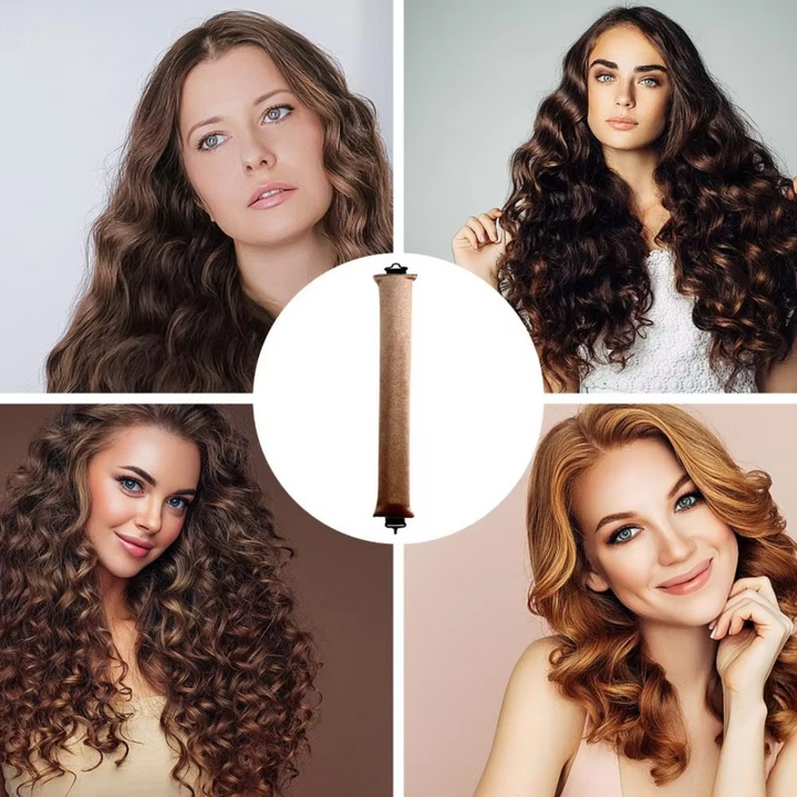 Heatless Hair Curler Set - Soft Curls While You Sleep-Beige-3 pieces-Nora Luxe