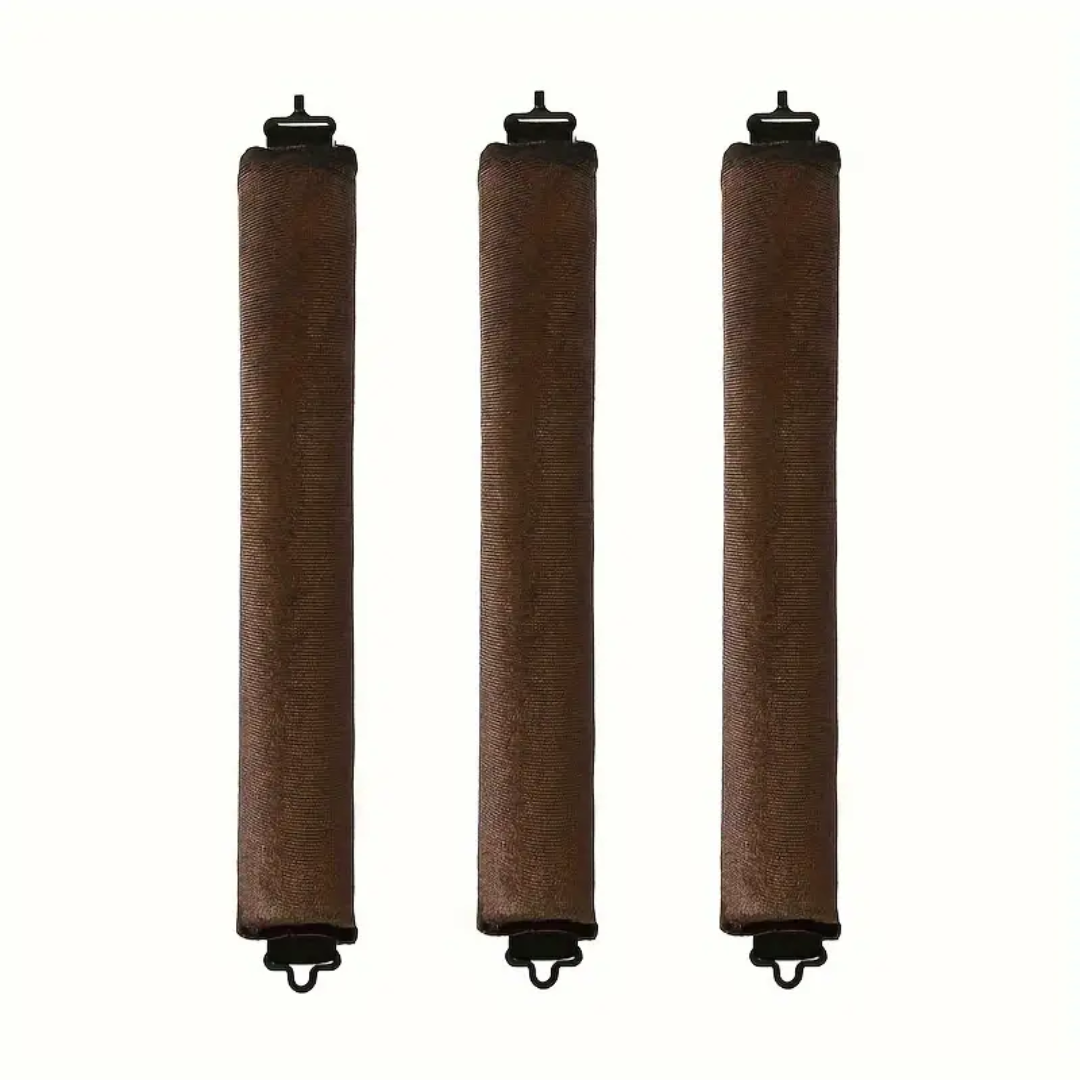 Heatless Hair Curler Set - Soft Curls While You Sleep-Brown-3 pieces-Nora Luxe