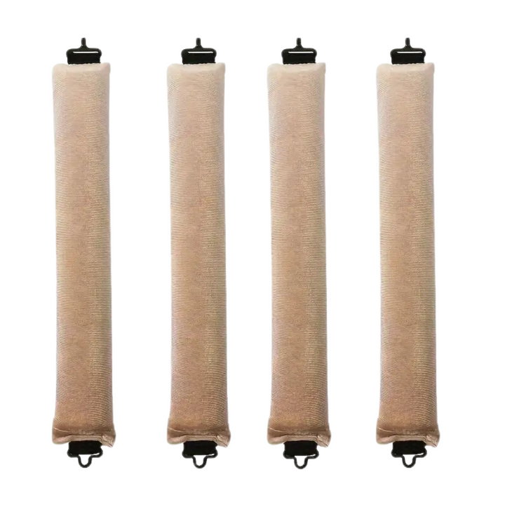 Heatless Hair Curler Set - Soft Curls While You Sleep-Khaki-4 pieces-Nora Luxe