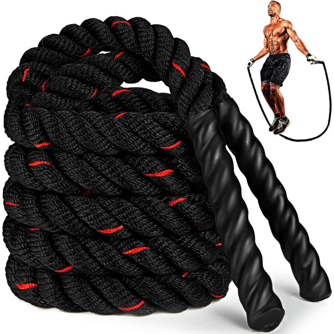 Heavy Weighted Jump Rope-1.2 kg = 2.65 lbs-Nora Luxe