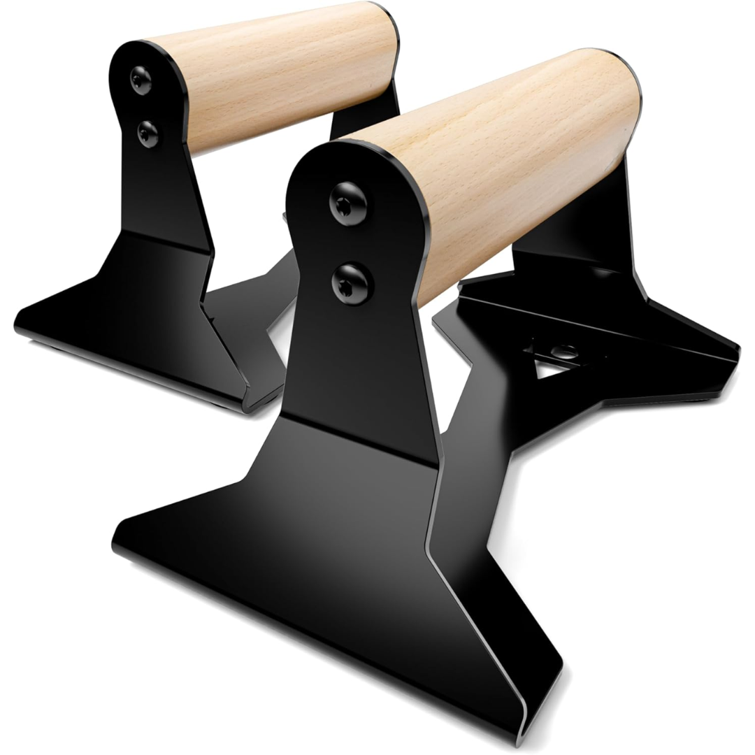Heavy Wooden Push-Up Handles - Non-slip Parallettes Bars-Nora Luxe