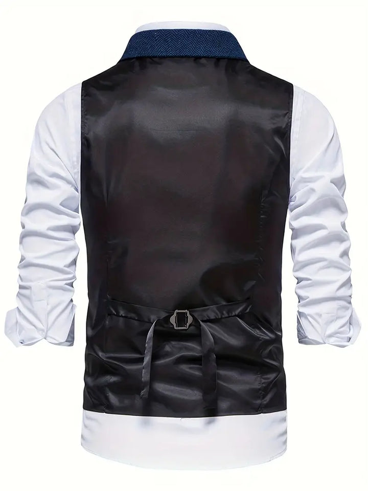 Herringbone Blazer for Men - Niklas-Khaki-S-Nora Luxe