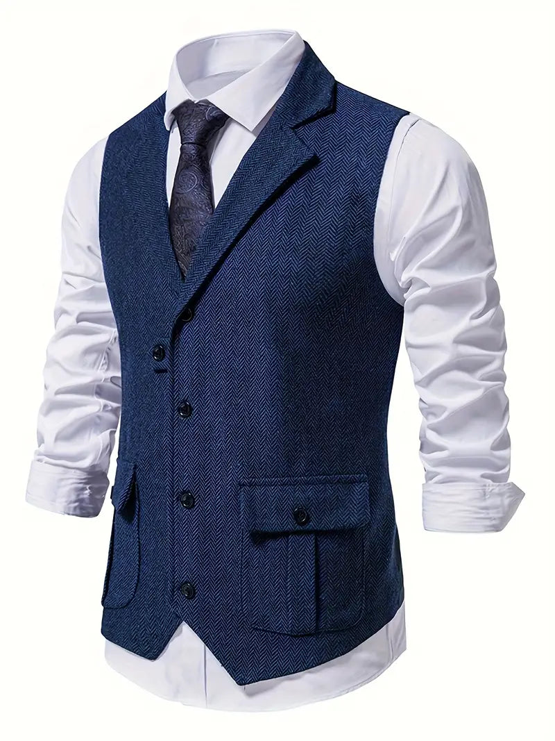 Herringbone Blazer for Men - Niklas-Khaki-S-Nora Luxe