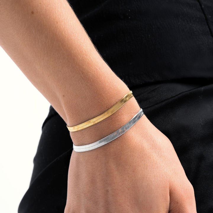 Herringbone Bracelet - Lana-Gold-Nora Luxe