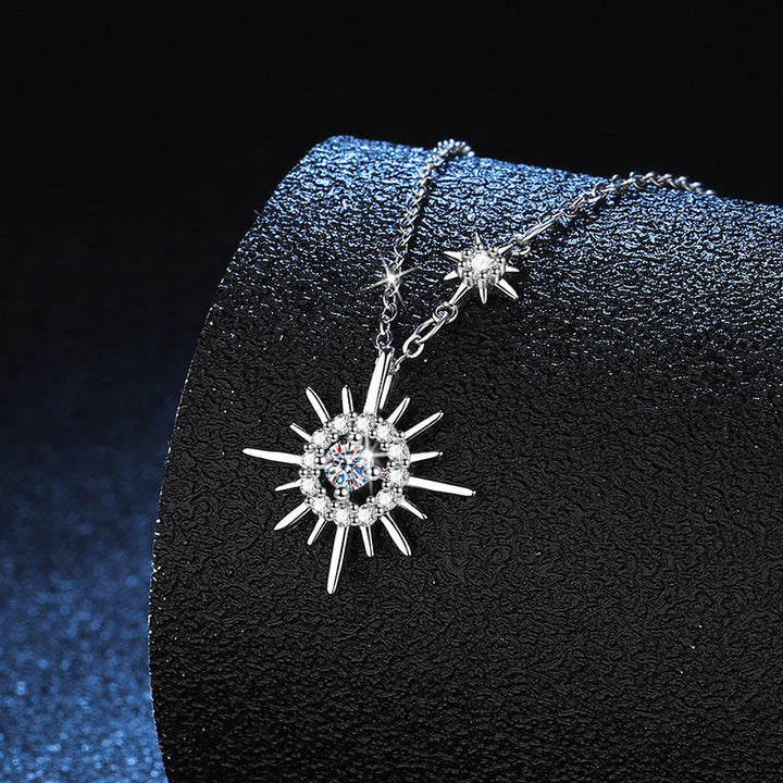 Hexagram Pendant Necklace | Elegant Sterling Silver Jewellery-Nora Luxe