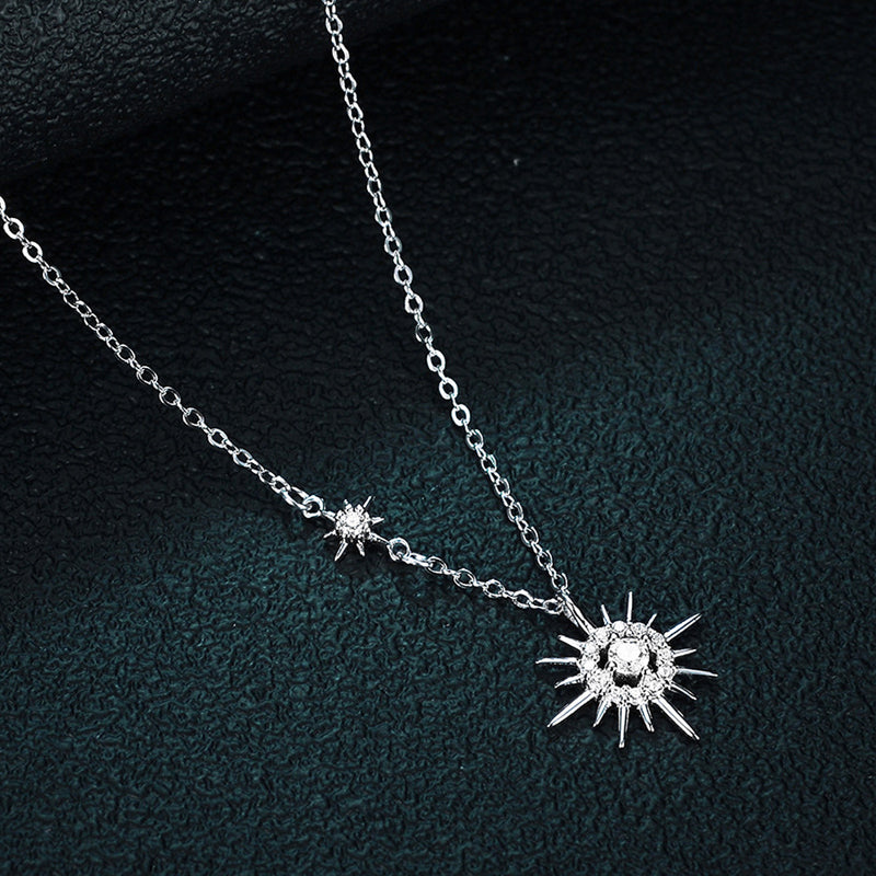 Hexagram Pendant Necklace | Elegant Sterling Silver Jewellery-Nora Luxe