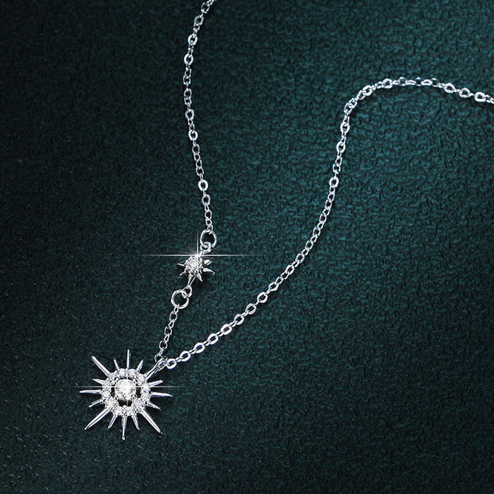 Hexagram Pendant Necklace | Elegant Sterling Silver Jewellery-Nora Luxe