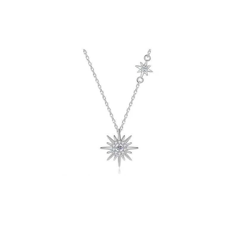 Hexagram Pendant Necklace | Elegant Sterling Silver Jewellery-Nora Luxe