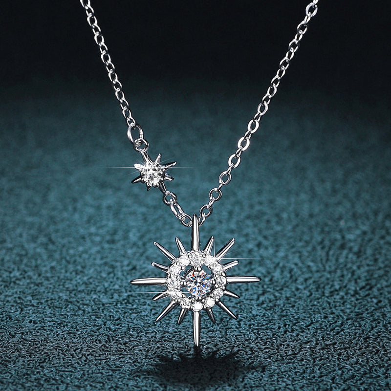 Hexagram Pendant Necklace | Elegant Sterling Silver Jewellery-Nora Luxe