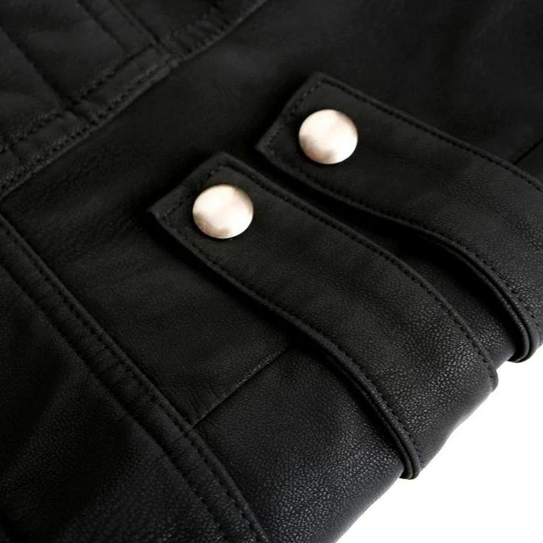 High-Quality Leather Wolverine Jacket - Atlas-Black-S-Nora Luxe