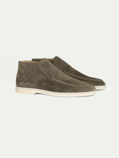 High-quality Suede Loafers - Alexander-Olive green-5.0-Nora Luxe