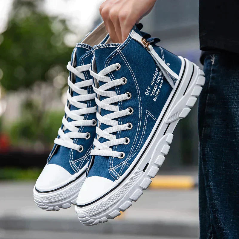 High Sneakers for Men - Viggo FlexCity-Blue-6-Nora Luxe