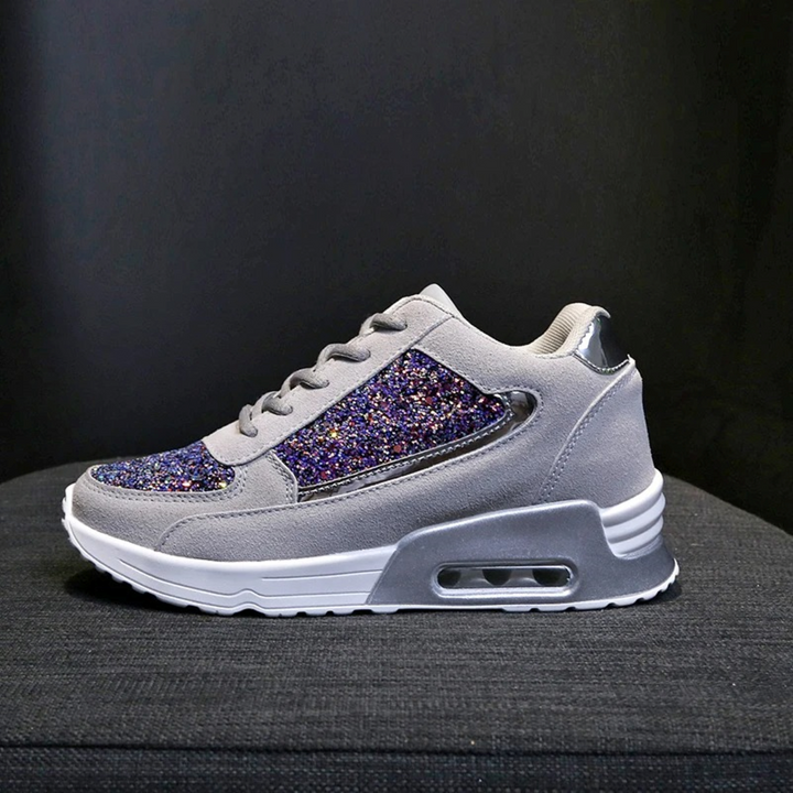 High Top Orthopaedic Women's Sneakers - ComfortStep-Black-2.5-Nora Luxe