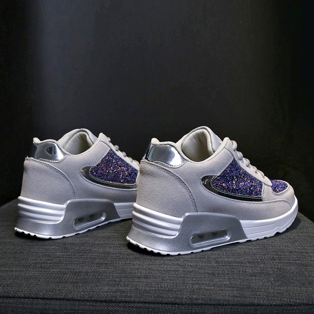 High Top Orthopaedic Women's Sneakers - ComfortStep-Black-2.5-Nora Luxe