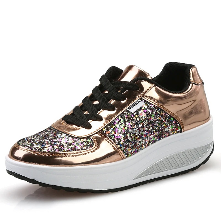 High Top Orthopaedic Women's Sneakers - ComfortStep-Gold-2.5-Nora Luxe