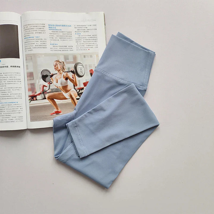 High Waist Hip Lift Yoga Legging - Aria-Blue-S-Nora Luxe