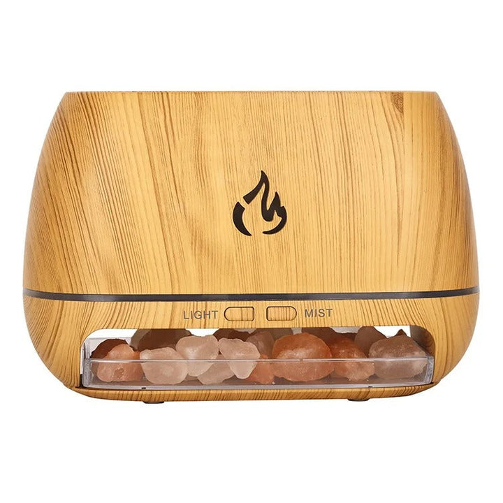 Himalayan Salt Aroma Diffuser with Ambient Light - SaltSerenity-Nora Luxe