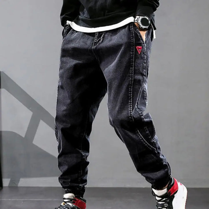 Hiphop Cargo Trousers for Men - Jesse-Light Blue-M-Nora Luxe