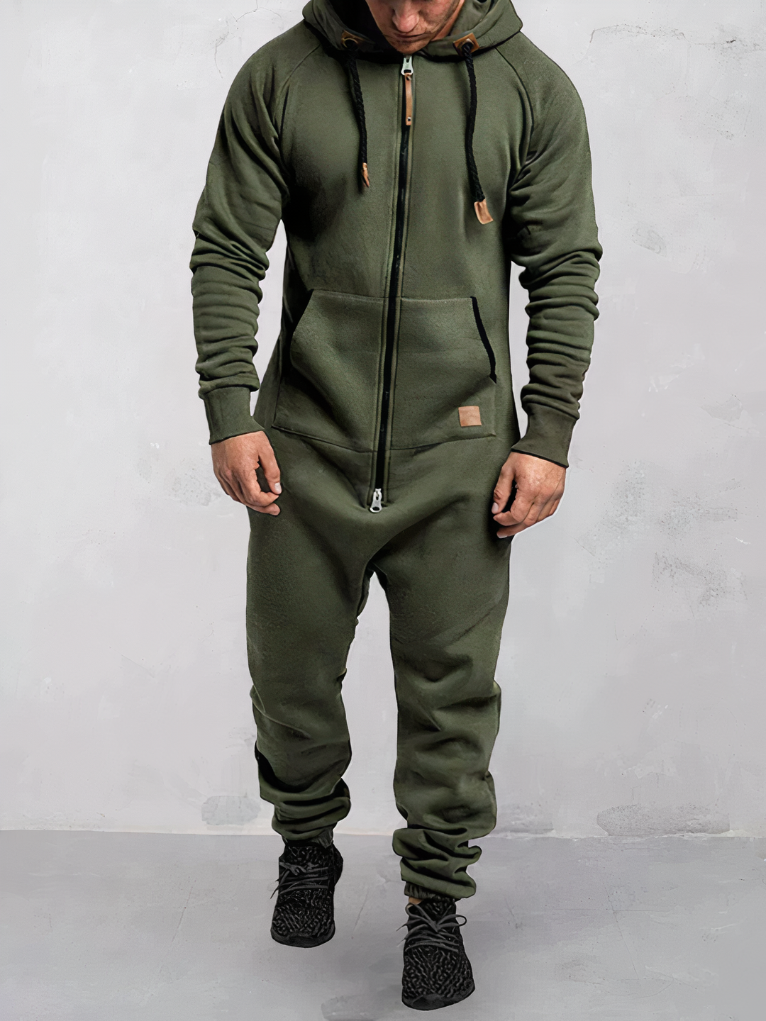 Hoodie Tracksuit for Men - EliteTrack-Green-S-Nora Luxe