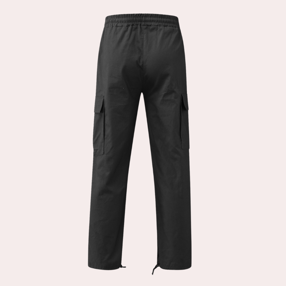 Howard - Casual Cargo Trousers for Men-Gray-S-Nora Luxe