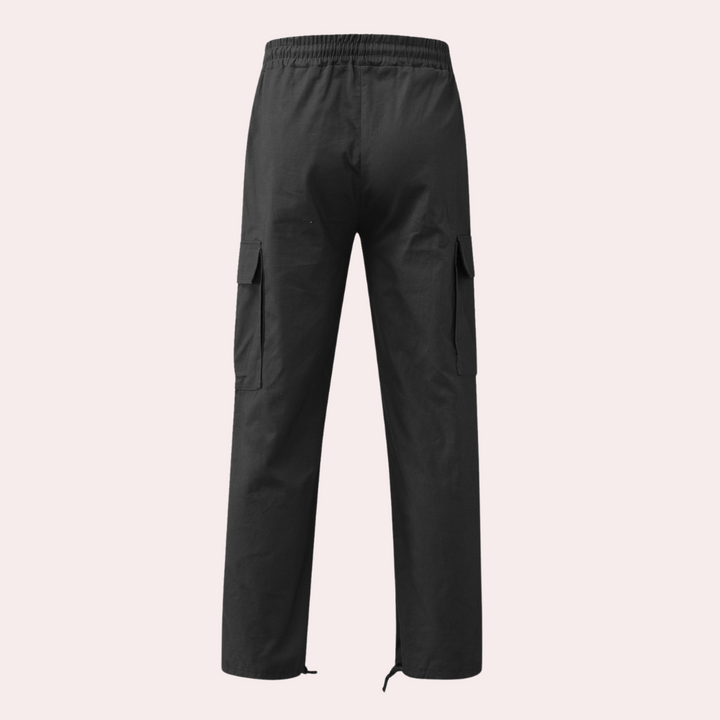 Howard - Casual Cargo Trousers for Men-Gray-S-Nora Luxe