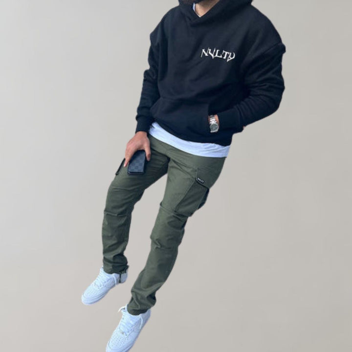 Howard - Casual Cargo Trousers for Men-Gray-S-Nora Luxe