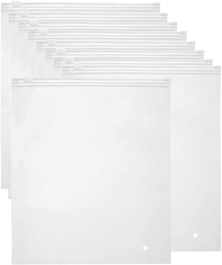 Resealable Frosted Zip Bags – 40-Pack Clothing Storage Sleeves with Vent Holes (Buy 1, Take 1 FREE)