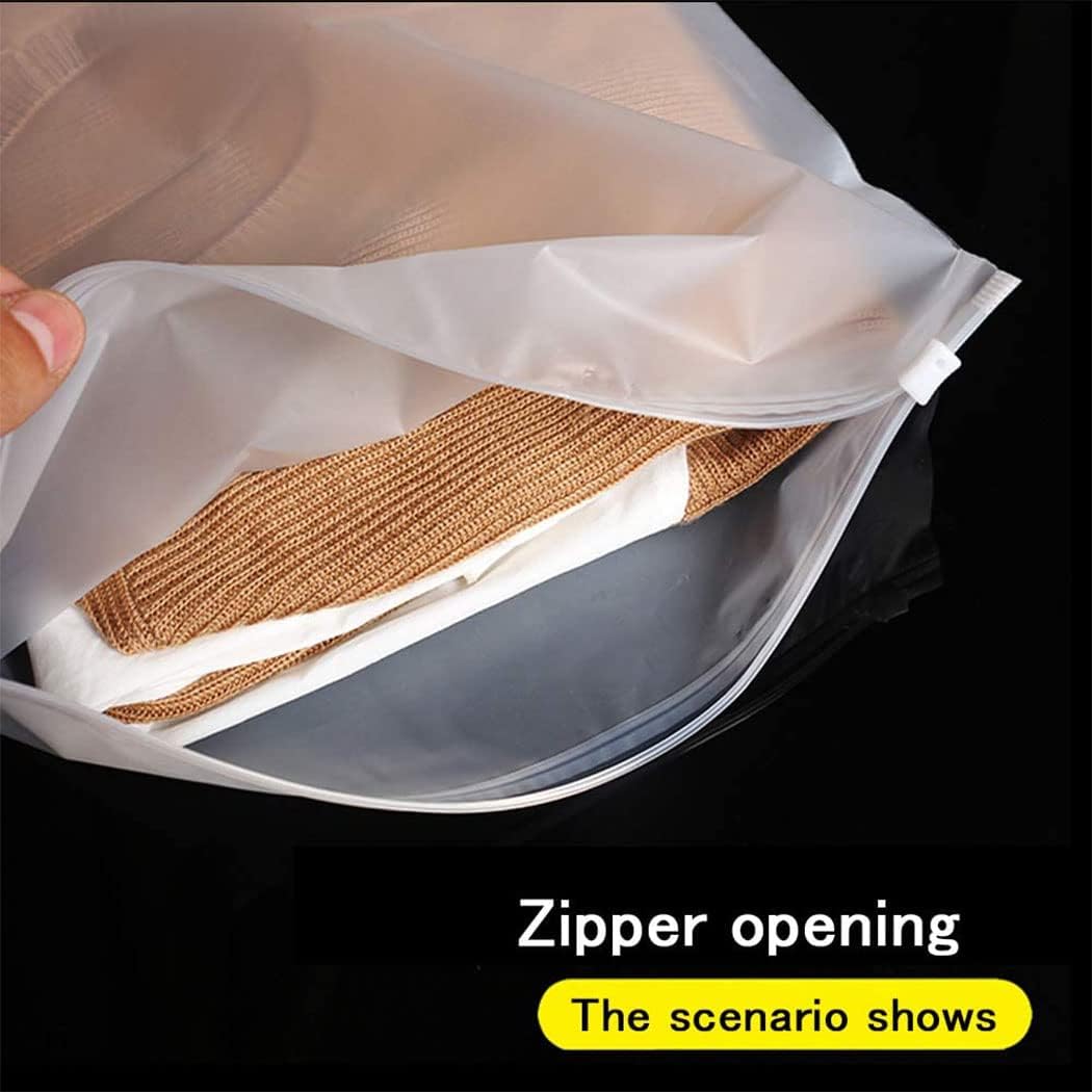 Resealable Frosted Zip Bags – 40-Pack Clothing Storage Sleeves with Vent Holes (Buy 1, Take 1 FREE)