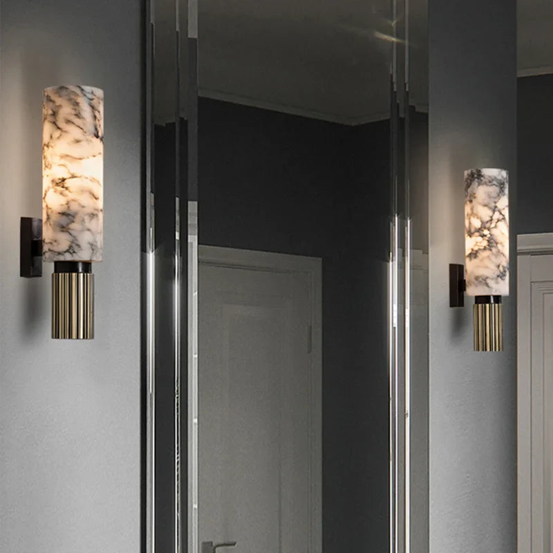 Illuminated Marble Wall Decoration - LustraMar-The Livary