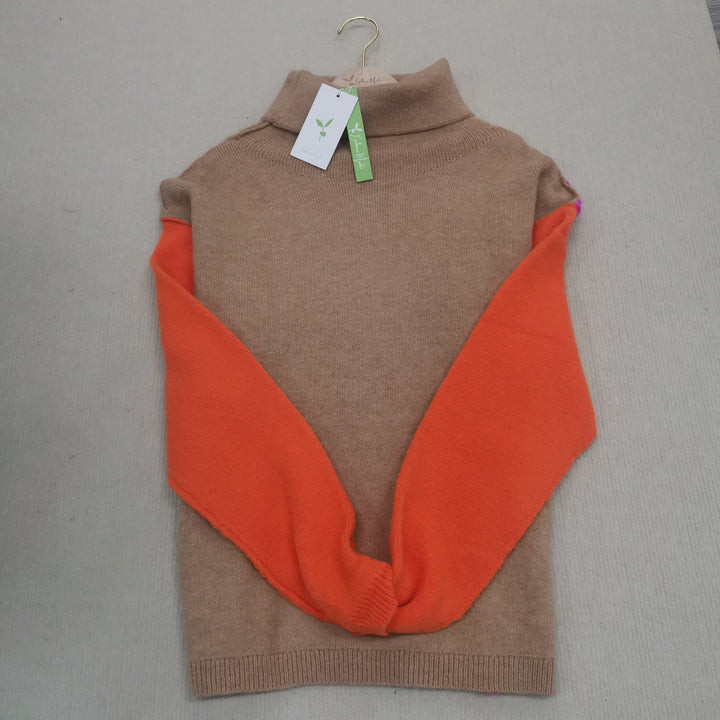 Impressive Color Block Knitted Sweater - AutumnVibe-S-Nora Luxe