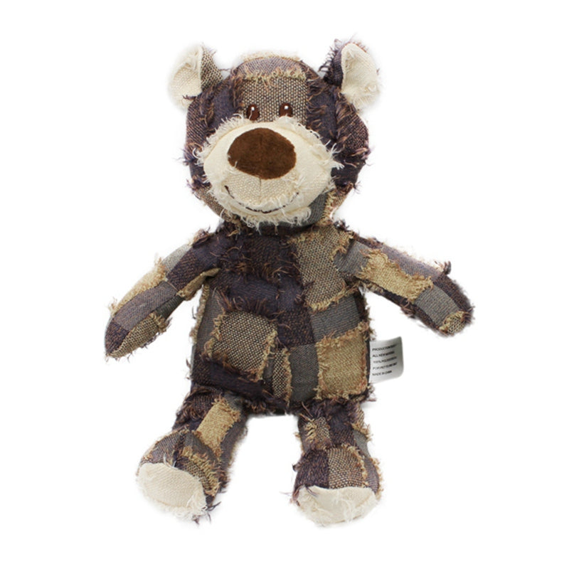 Indestructible Dog Chew Toy - PowerPup-Purple Brown Checked-Nora Luxe