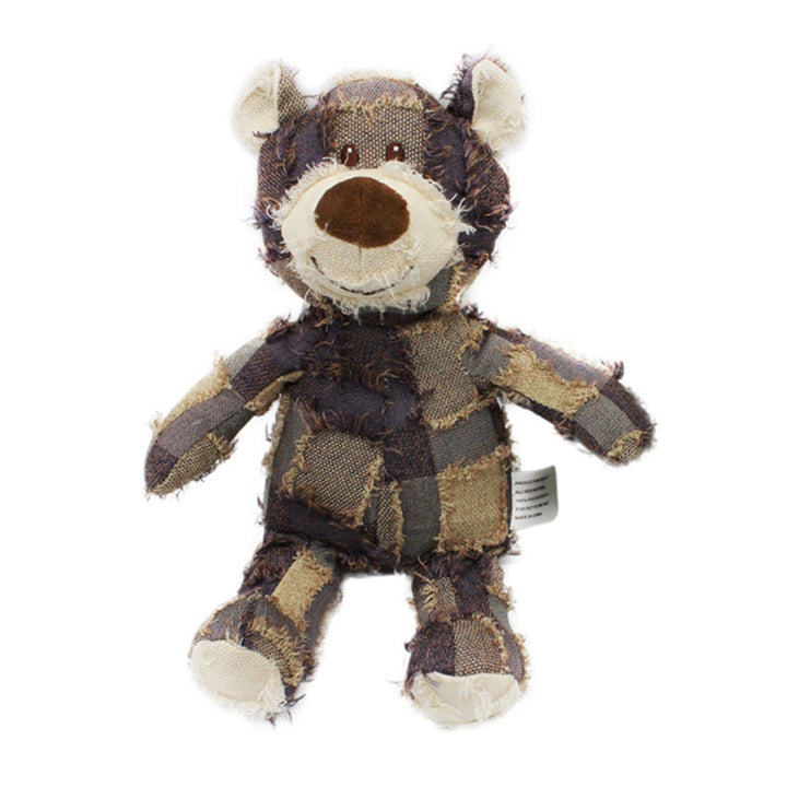 Indestructible Dog Chew Toy - PowerPup-Purple Brown Checked-Nora Luxe