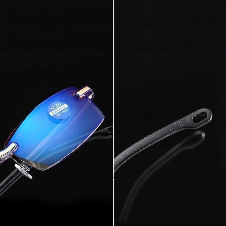 Indestructible Multifocal Reading Glasses (Buy 1 Get 1 Free) - SteadySight-Black 2x-+1.00-Nora Luxe