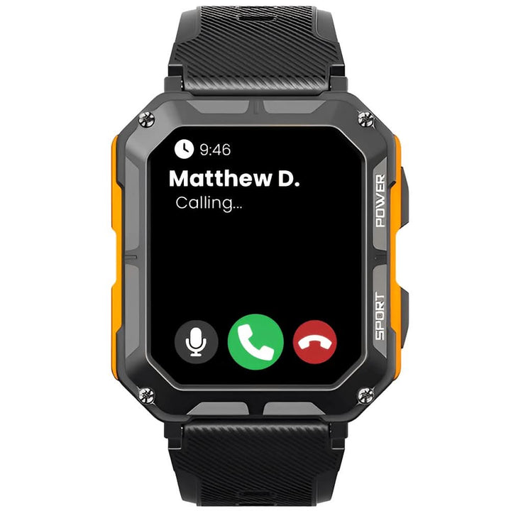 Indestructible Smartwatch - ArmorTime-Orange-Nora Luxe