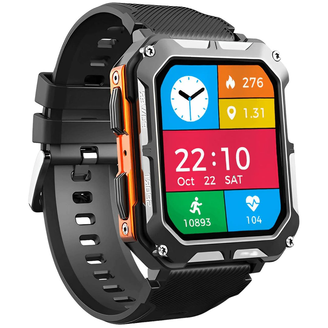 Indestructible Smartwatch - ArmorTime-Orange-Nora Luxe