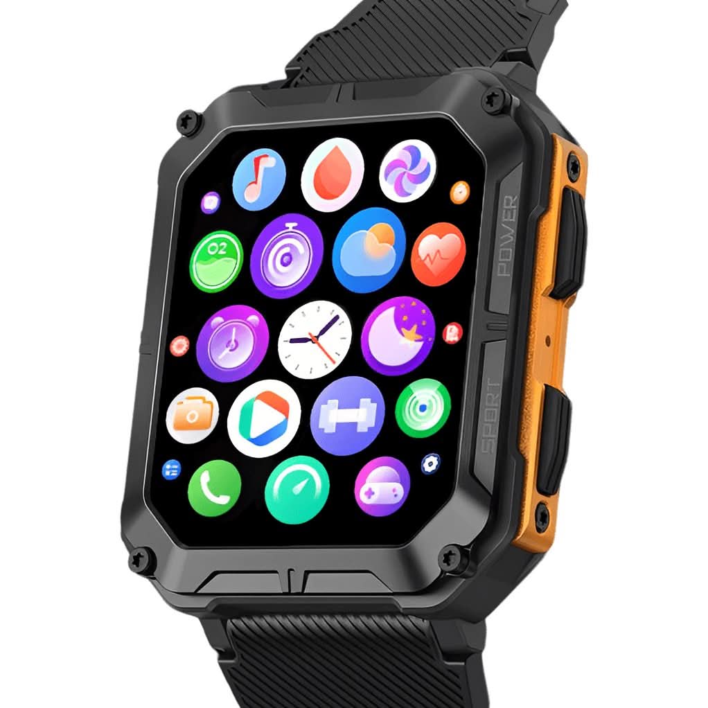 Indestructible Smartwatch - ArmorTime-Orange-Nora Luxe