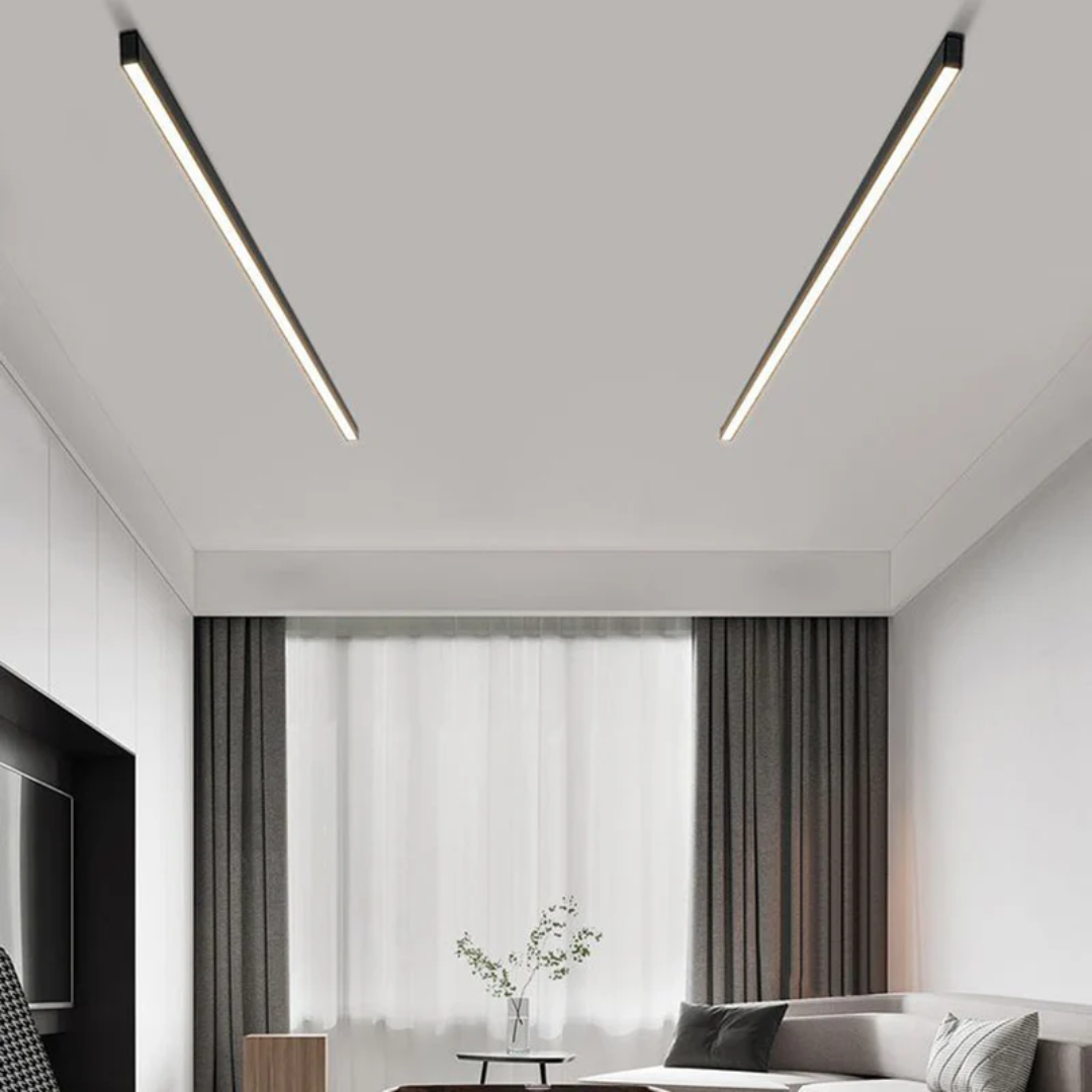 Industrial Linear LED Ceiling Light - Stratum-3 Color-23.62 inches-Nora Luxe