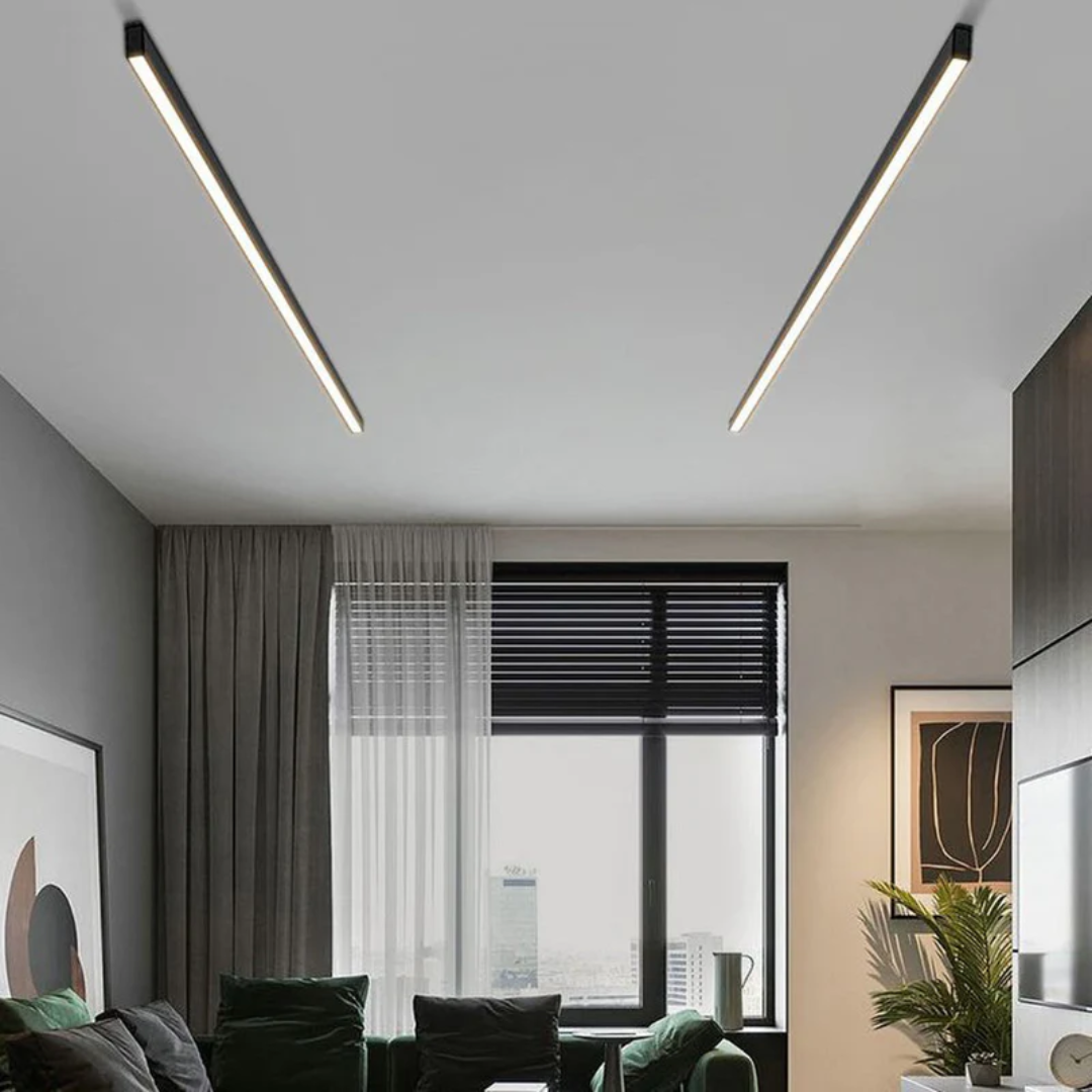 Industrial Linear LED Ceiling Light - Stratum-3 Color-23.62 inches-Nora Luxe