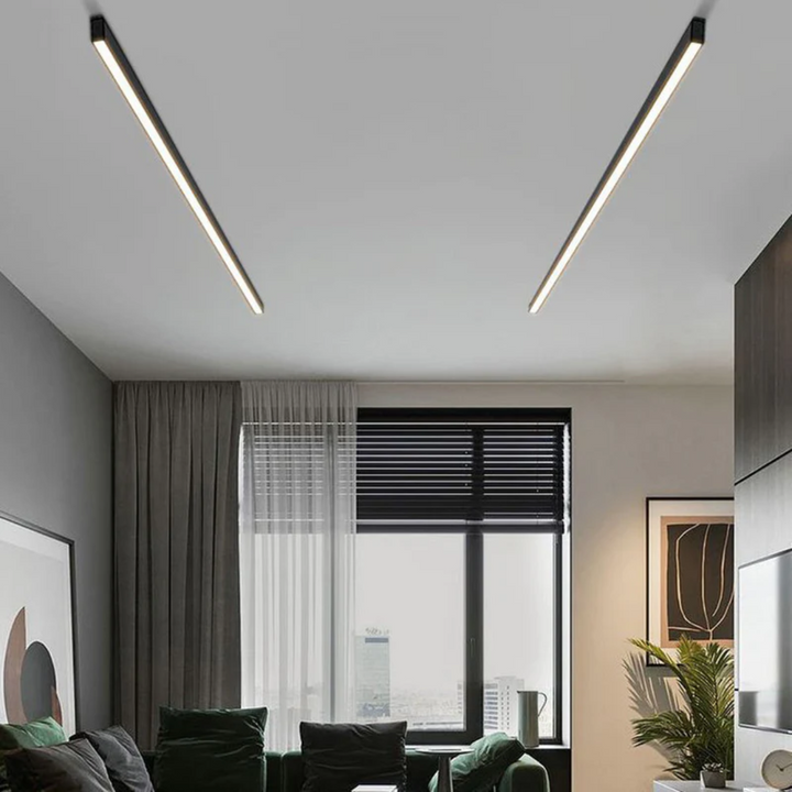 Industrial Linear LED Ceiling Light - Stratum-3 Color-23.62 inches-Nora Luxe