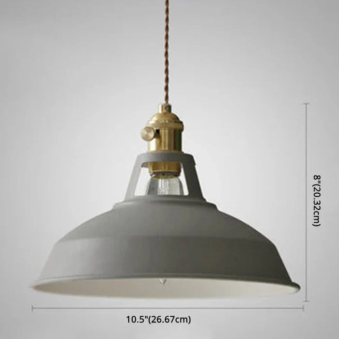 Industrial Retro Pendant Lamp - IronGlow-Gray-Nora Luxe