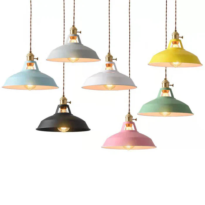 Industrial Retro Pendant Lamp - IronGlow-Gray-Nora Luxe