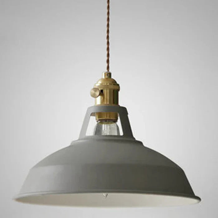 Industrial Retro Pendant Lamp - IronGlow-Gray-Nora Luxe