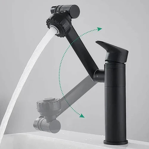Innovative Bathroom Tap - TwistFlow-Black-Nora Luxe