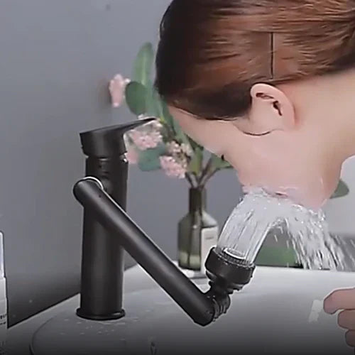 Innovative Bathroom Tap - TwistFlow-Black-Nora Luxe